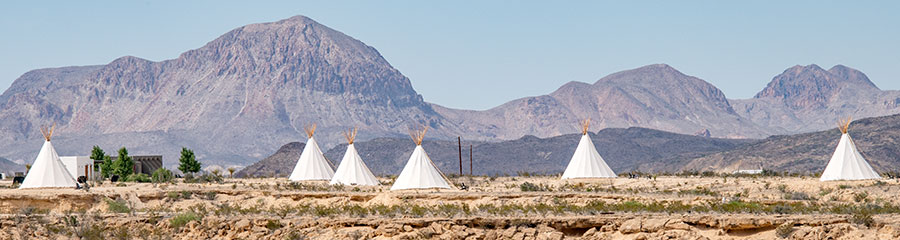 Terlingua teepees.